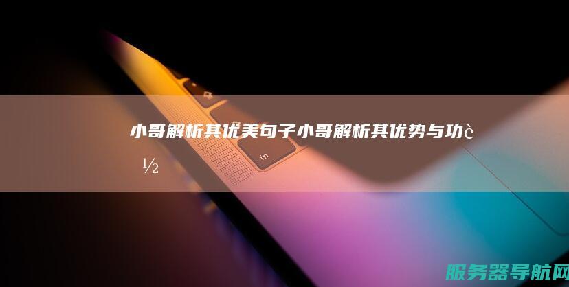 小哥解析其优美句子小哥解析其优势与功能