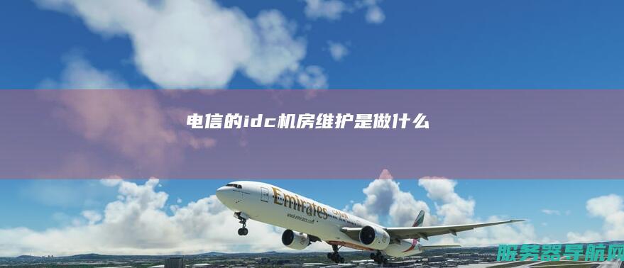 电信的idc机房维护是做什么