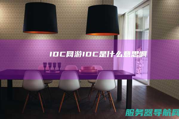 IDC网游 IDC是什么意思啊