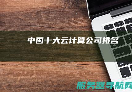 中国十大云计算公司排名