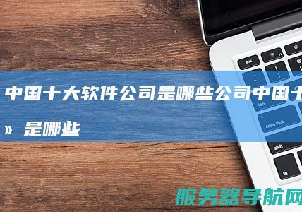 中国十大软件公司是哪些公司 中国十大软件是哪些软件