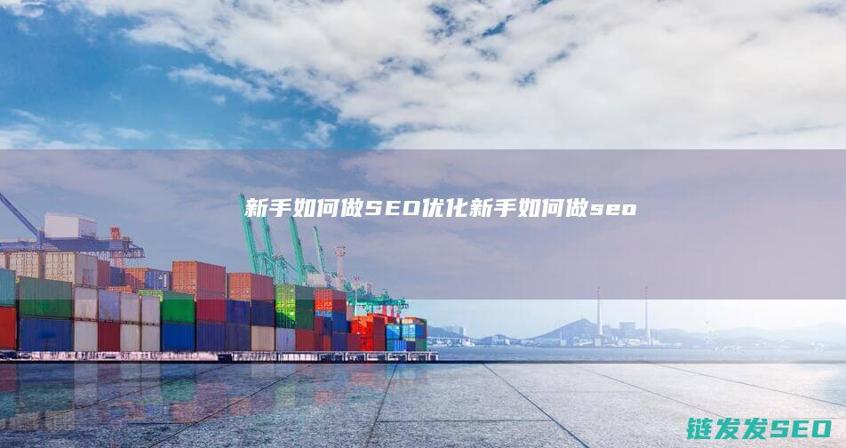新手如何做SEO优化 (新手如何做seo)