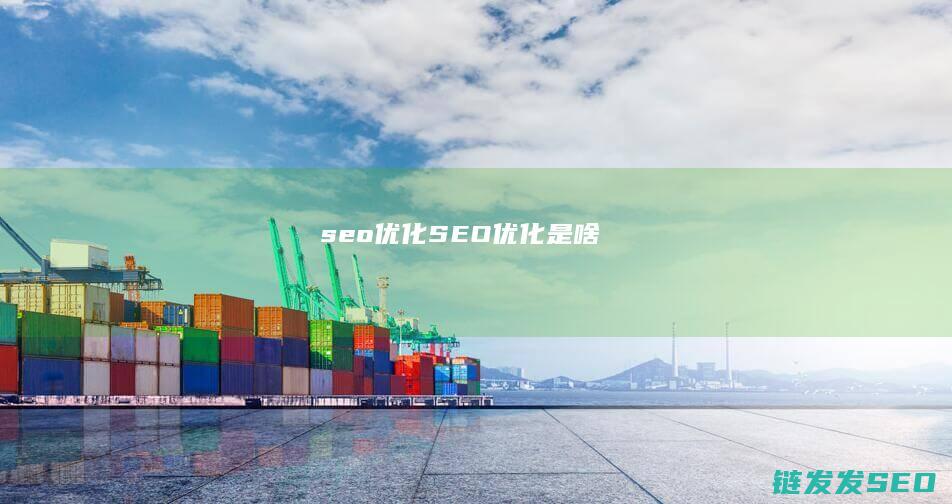 seo优化！ (SEO优化是啥)