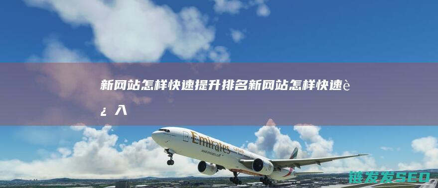 新网站怎样快速提升排名 (新网站怎样快速进入)