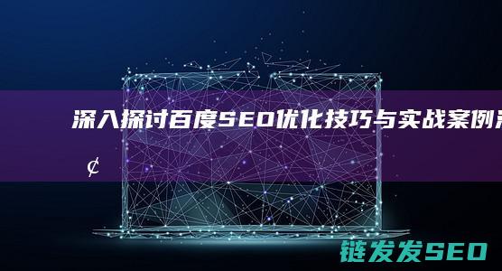深入探讨百度SEO优化技巧与实战案例 (深入探讨什么意思)
