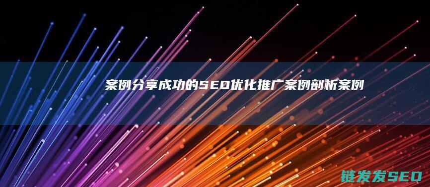 案例分享：成功的SEO优化推广案例剖析 (案例分享成语)
