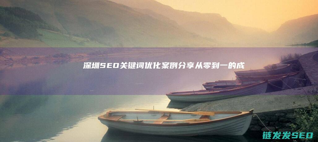 深圳SEO关键词优化案例分享：从零到一的成功蜕变 (seo 深圳)