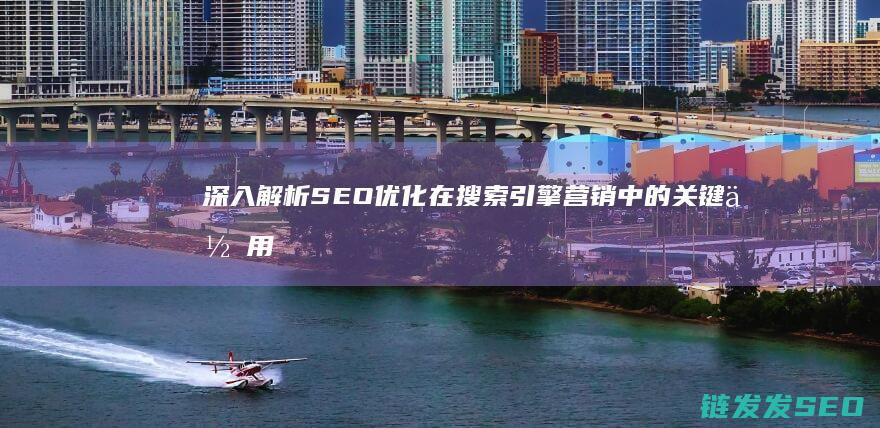 深入解析SEO优化在搜索引擎营销中的关键作用 (深入解析sas电子版 百度网盘)