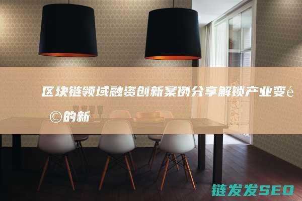 区块链领域融资创新案例分享：解锁产业变革的新机遇 (区块链领域融资方案)