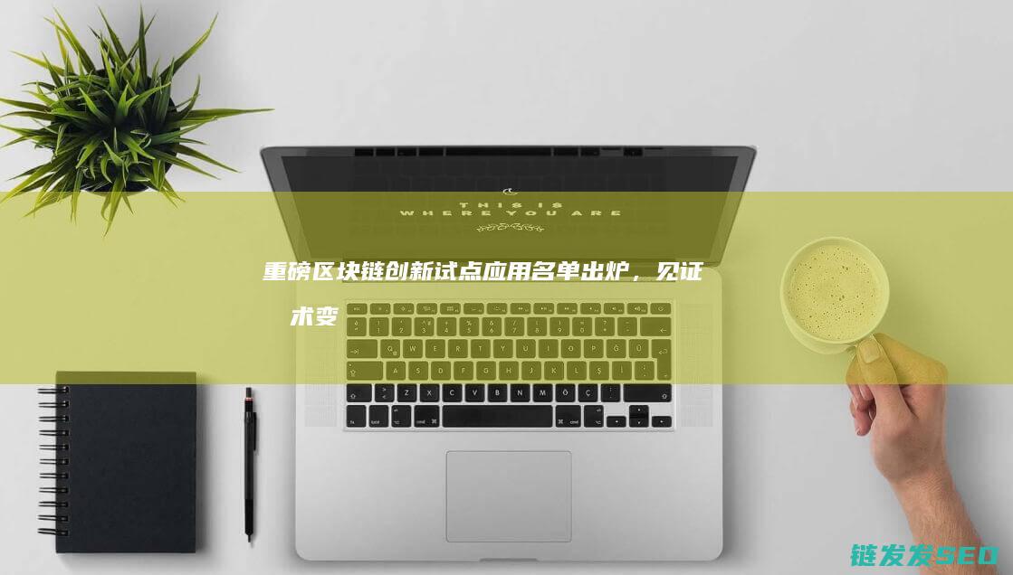 重磅！区块链创新试点应用名单出炉，见证技术变革新时代 (区块链chia)