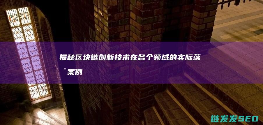 揭秘区块链创新技术在各个领域的实际落地案例 (揭秘区块链创始人是谁)
