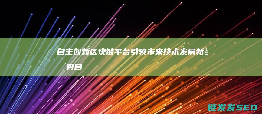 自主创新区块链平台引领未来技术发展新趋势 (自主创新区块链是什么)