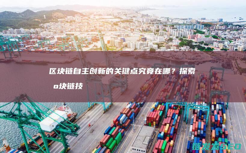 区块链自主创新的关键点究竟在哪？探索区块链技术发展的核心突破 (区块链的自制性)