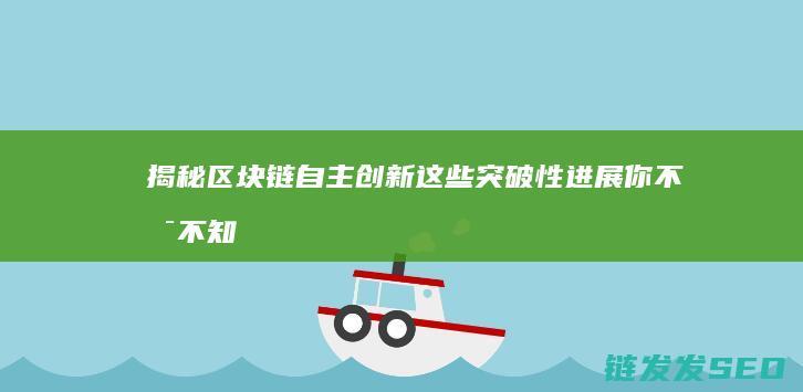 揭秘区块链自主创新：这些突破性进展你不可不知 (区块链zoon)