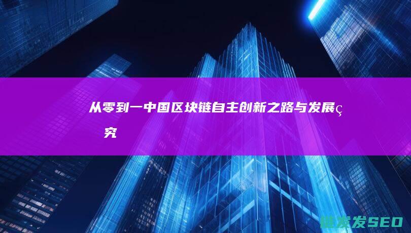 从零到一：中国区块链自主创新之路与发展研究 (从零到一中随机取两个数)