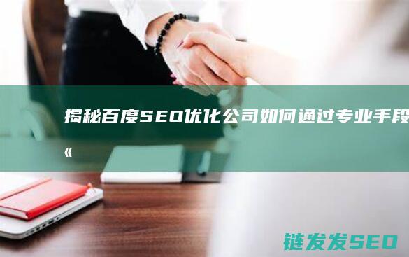 揭秘百度SEO优化公司：如何通过专业手段提高网站可见性 (揭秘百度Create大会)