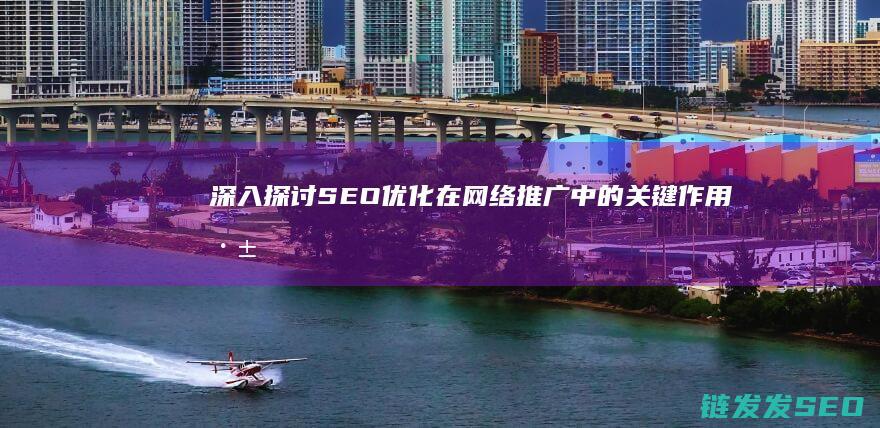 深入探讨SEO优化在网络推广中的关键作用 (深入探讨是什么意思啊)