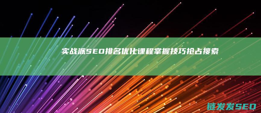 实战派SEO排名优化课程掌握技巧抢占搜索前