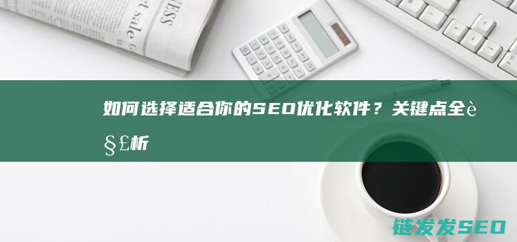 如何选择适合你的SEO优化软件？关键点全解析 (如何选择适合自己的眼镜)