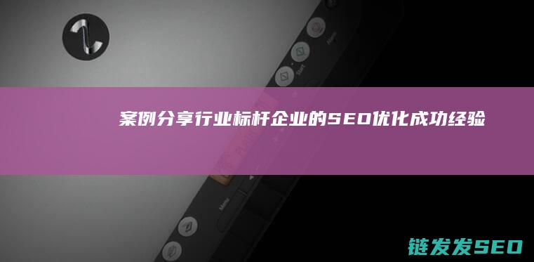 案例分享：行业标杆企业的SEO优化成功经验 (行为案例分析)