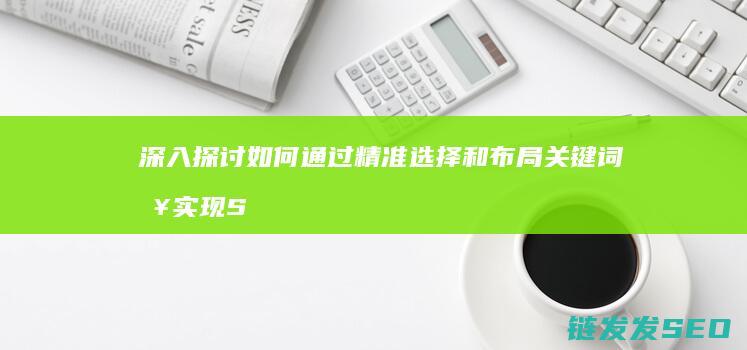 深入探讨如何通过精准选择和布局关键词来实现SEO优化 (深入探讨如何树立纪律意识强化责任担当)