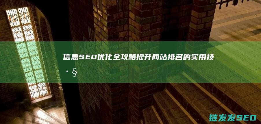 信息SEO优化全攻略：提升网站排名的实用技巧 (seo信息推广)
