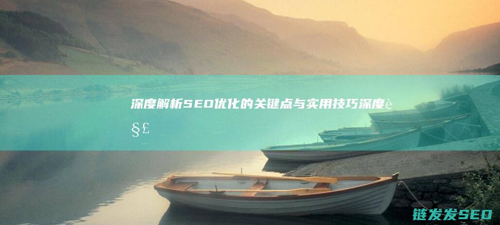深度解析SEO优化的关键点与实用技巧 (深度解析森林大帝开缸养水)