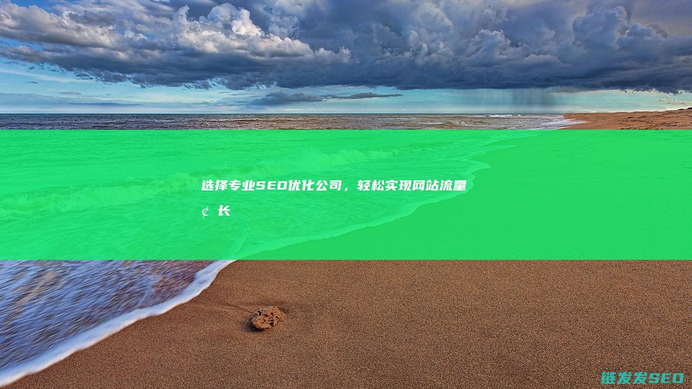 选择专业SEO优化公司，轻松实现网站流量增长 (选择专业实训中某一个任务按照其工作流程写一篇说明文)