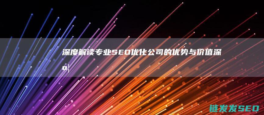 深度解读专业SEO优化公司的优势与价值 (深度解读专业术语)