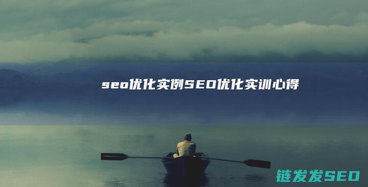 seo优化实例 (SEO优化实训心得)