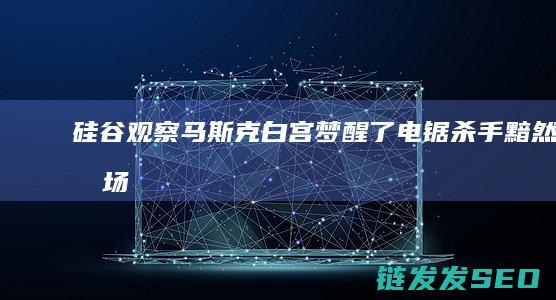 硅谷观察马斯克白宫梦醒了电锯杀手黯然退场