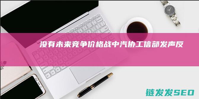 没有未来竞争价格战中汽协工信部发声反