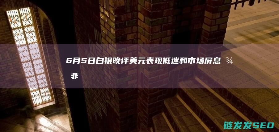 6月5日白银晚评美元表现低迷和市场屏息待非