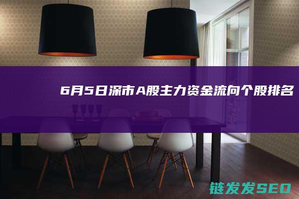 6月5日深市流向个股排名