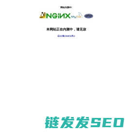 网站正在内测中