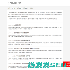 合肥网站建设公司