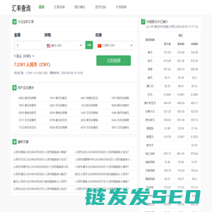 美元汇率兑换实时在线查询,美元兑人民币价格,人民币兑英镑