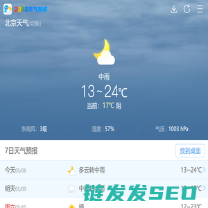 【北京天气预报】北京天气预报一周,15天,30天天气查询