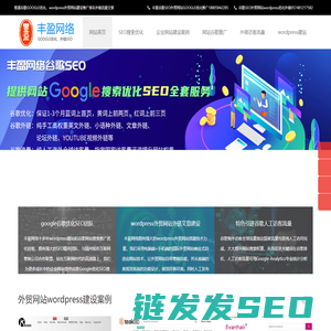 余慈溪丰盈谷歌SEO外贸网站GOOGLE优化外链推广排名