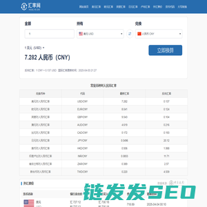 美元兑人民币汇率