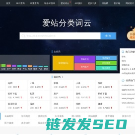 爱站分类词云
